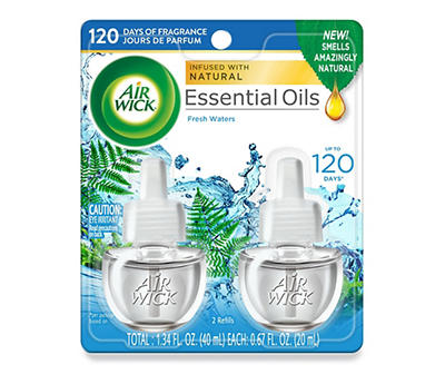 Fresh Waters Scented Oil Refills, 2-Pack