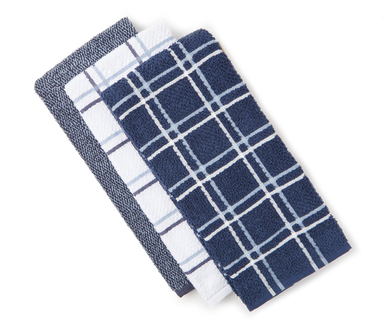 Pretty in Plaid Patterned Kitchen Towels Set of 3