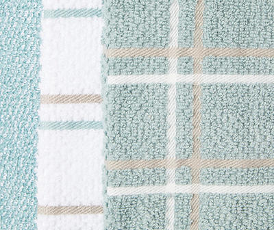 Blue Plaid 3-Piece Kitchen Towel Set