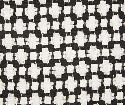 Black & White Cross Woven Cotton Placemat
