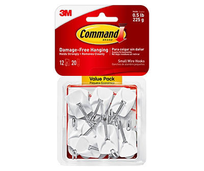 Command Small Wire Hooks, 9-Pack