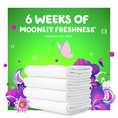 Gain flings Laundry Detergent Soap Pacs, HE Compatible, 60 ct, Long Lasting Scent, Moonlight Breeze