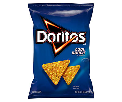 Doritos Tortilla Chips Cool Ranch Flavored 9 1/4 Oz