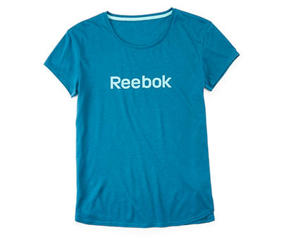 Reebok Women's Blue Logo Tee