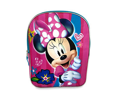 Minnie Mouse Striped Pink Backpack
