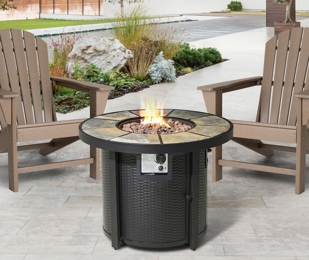 Propane fire pit table big deals lots