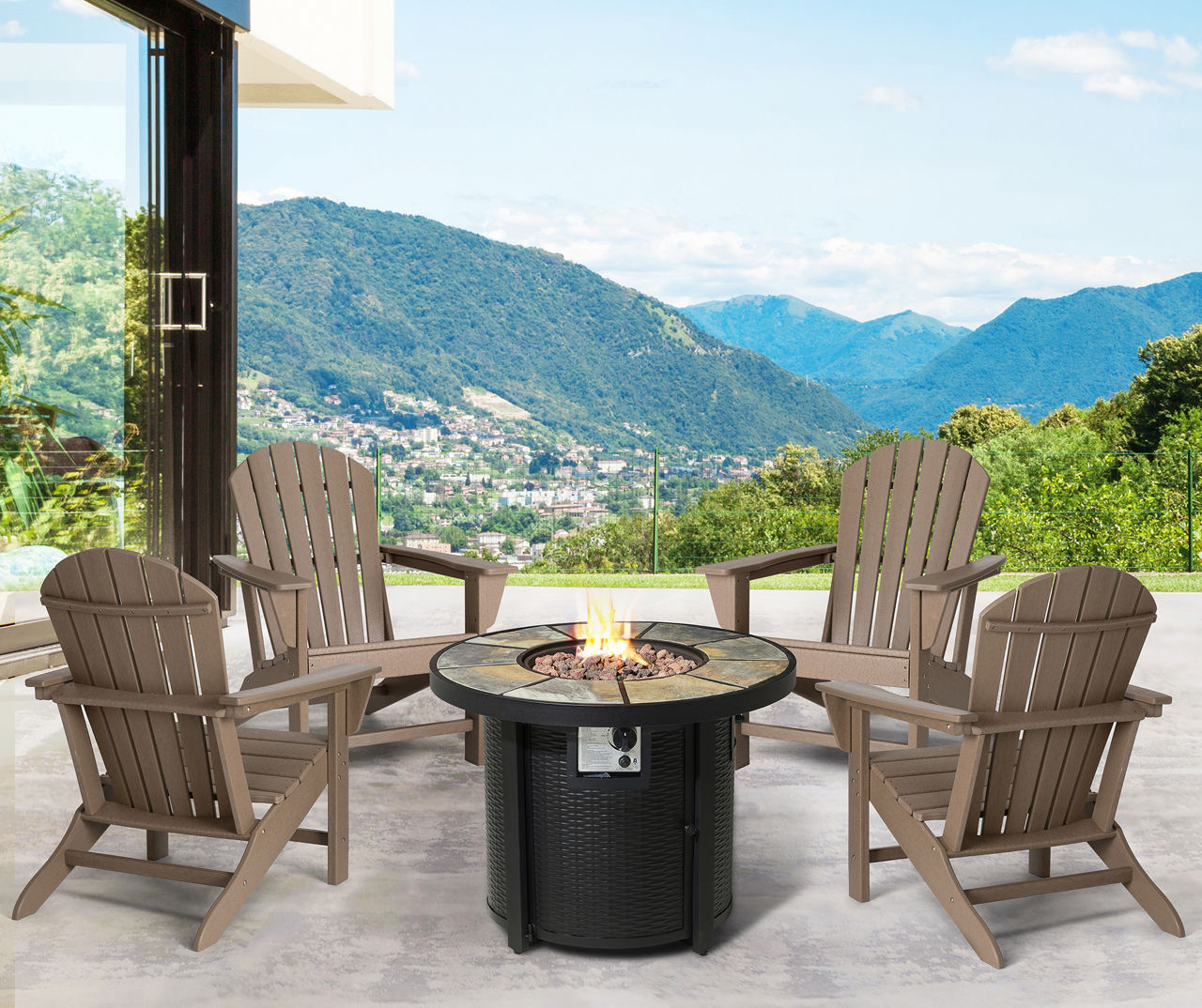 Big lots patio online table with fire pit