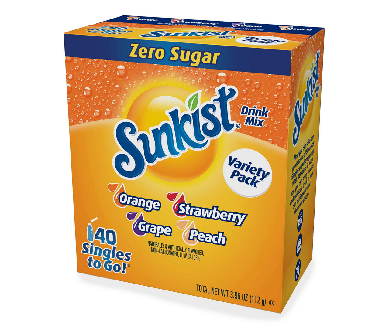 Sunkist Zero Sugar Drink Mix Variety Pack, 40Count Big Lots