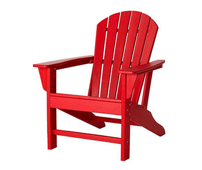 Red Adirondack HDPE Outdoor Chair