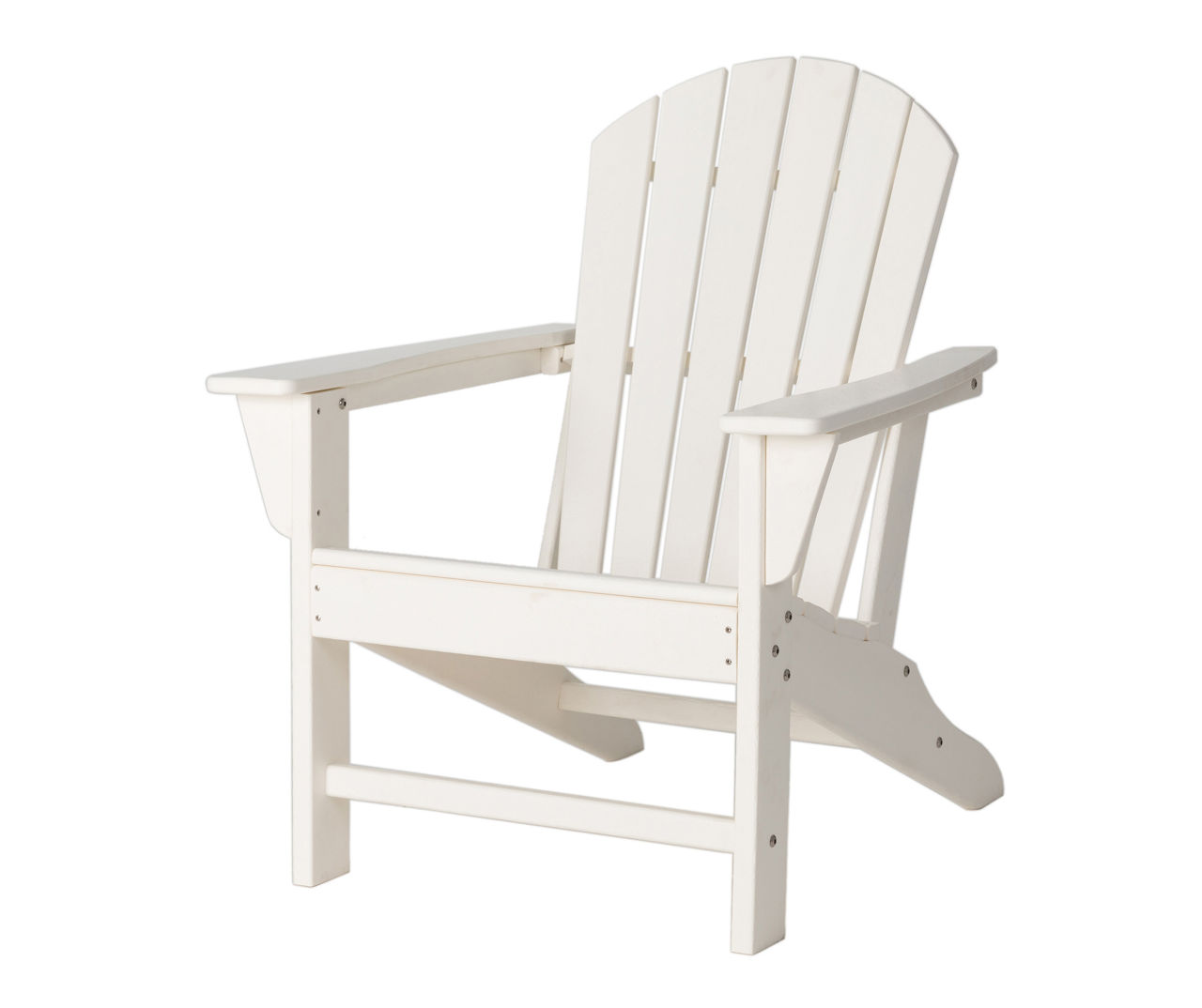 White Adirondack HDPE Outdoor Chair Big Lots