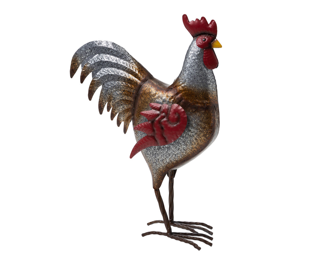 Rustic Galvanized Rooster Decor | Big Lots