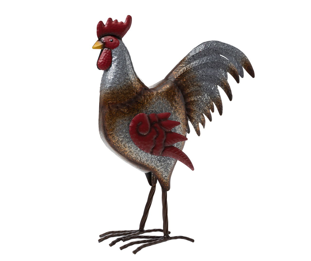 Rustic Galvanized Rooster Decor | Big Lots