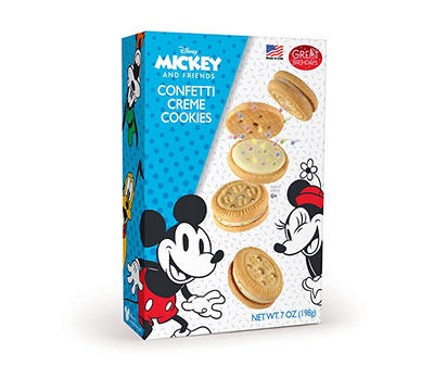 Mickey & Friends Mini Confetti Creme Sandwich Cookies, 7 Oz.