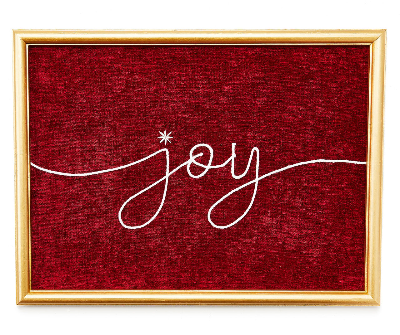 "Joy" Gold Framed Wall Decor