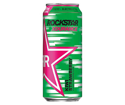 Rockstar Xdurance Energy Drink Kiwi Strawberry Flavor 16 Fl Oz Can