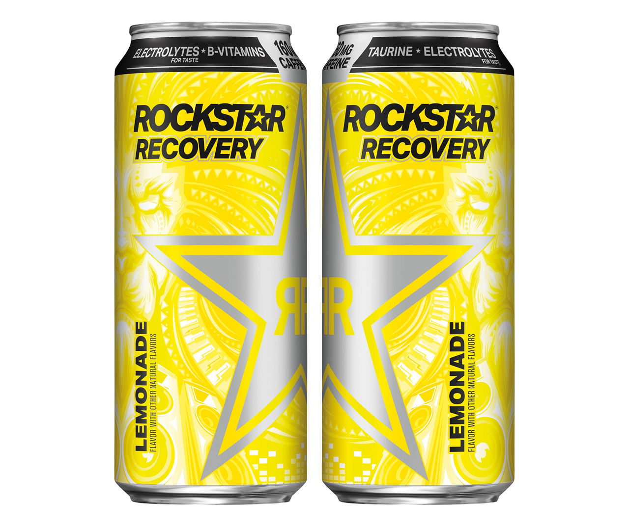  Rockstar Recovery Lemonade Energy Drink, Caffeine and