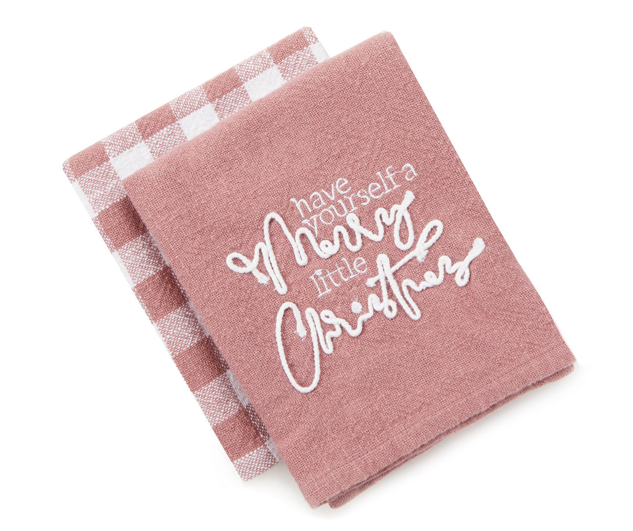 Pink best sale christmas towels