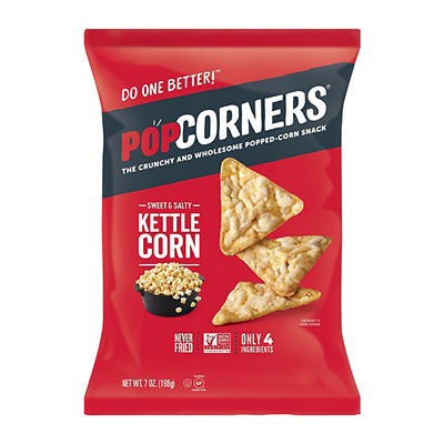 PopCorners The Crunchy And Wholesome Popped-Corn Snack Kettle Corn Sweet & Salty 7 Oz