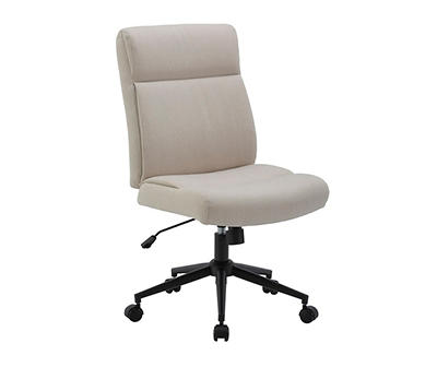 Villa Park Linen Upholstered Armless Office Chair