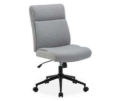 Villa Park Gray Upholstered Armless Office Chair