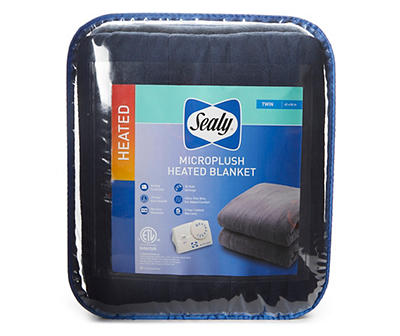 Sealy Navy Microplush Electric Blanket