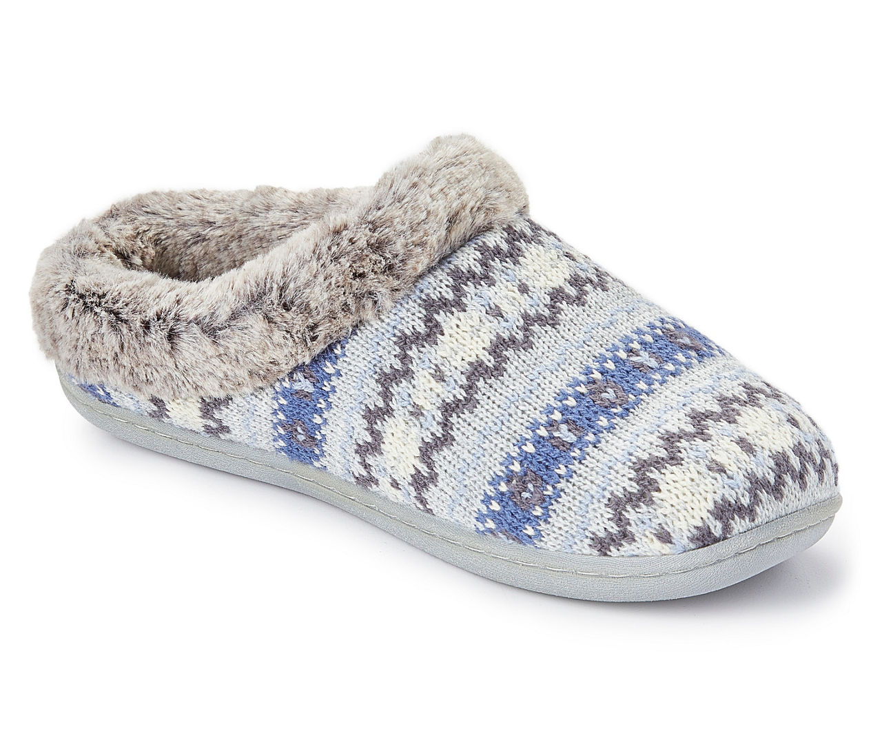 Women s Fair Isle Slippers Big Lots