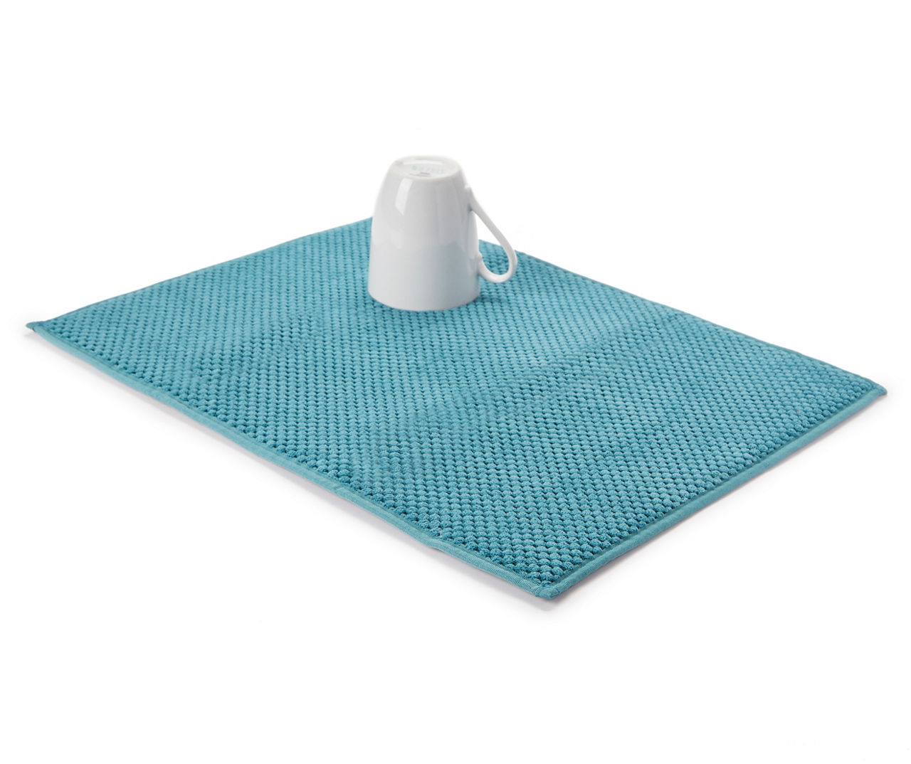 Set of 1 Kitchen Microfiber Drying Mat & 1 Plastic Dish Drying