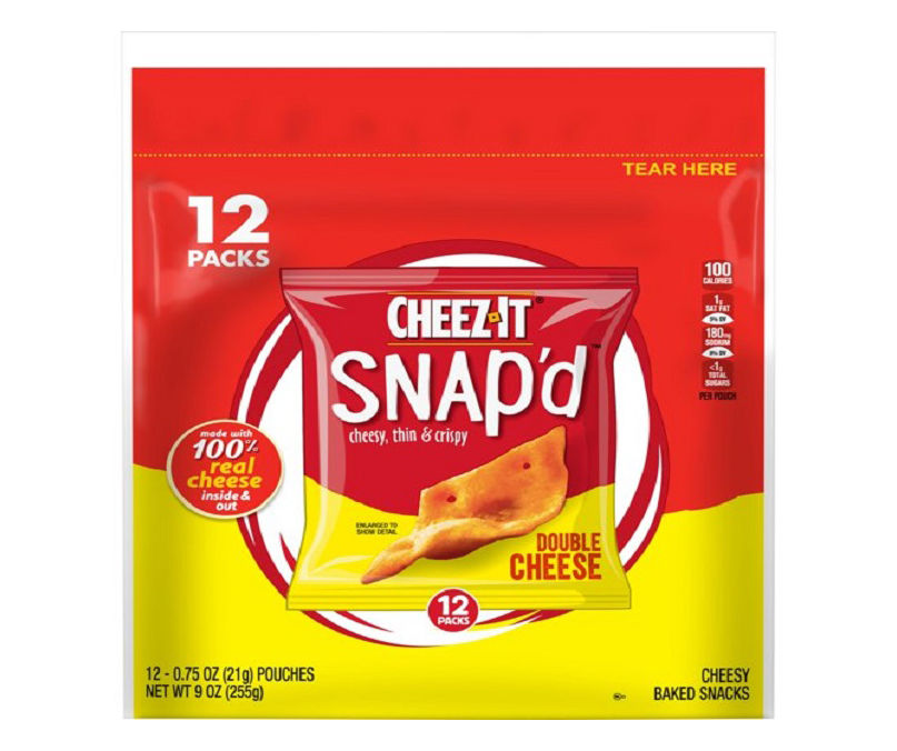 Cheez-It Snap'd Double Cheese Crackers, 12-Pack | Big Lots