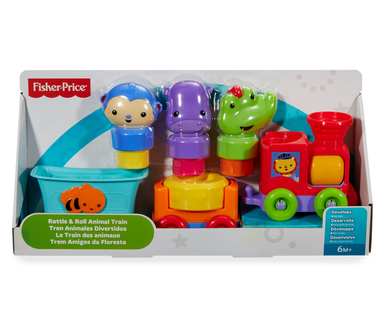 Fisher-Price Silly Safari Rattle & Roll Animal Train |