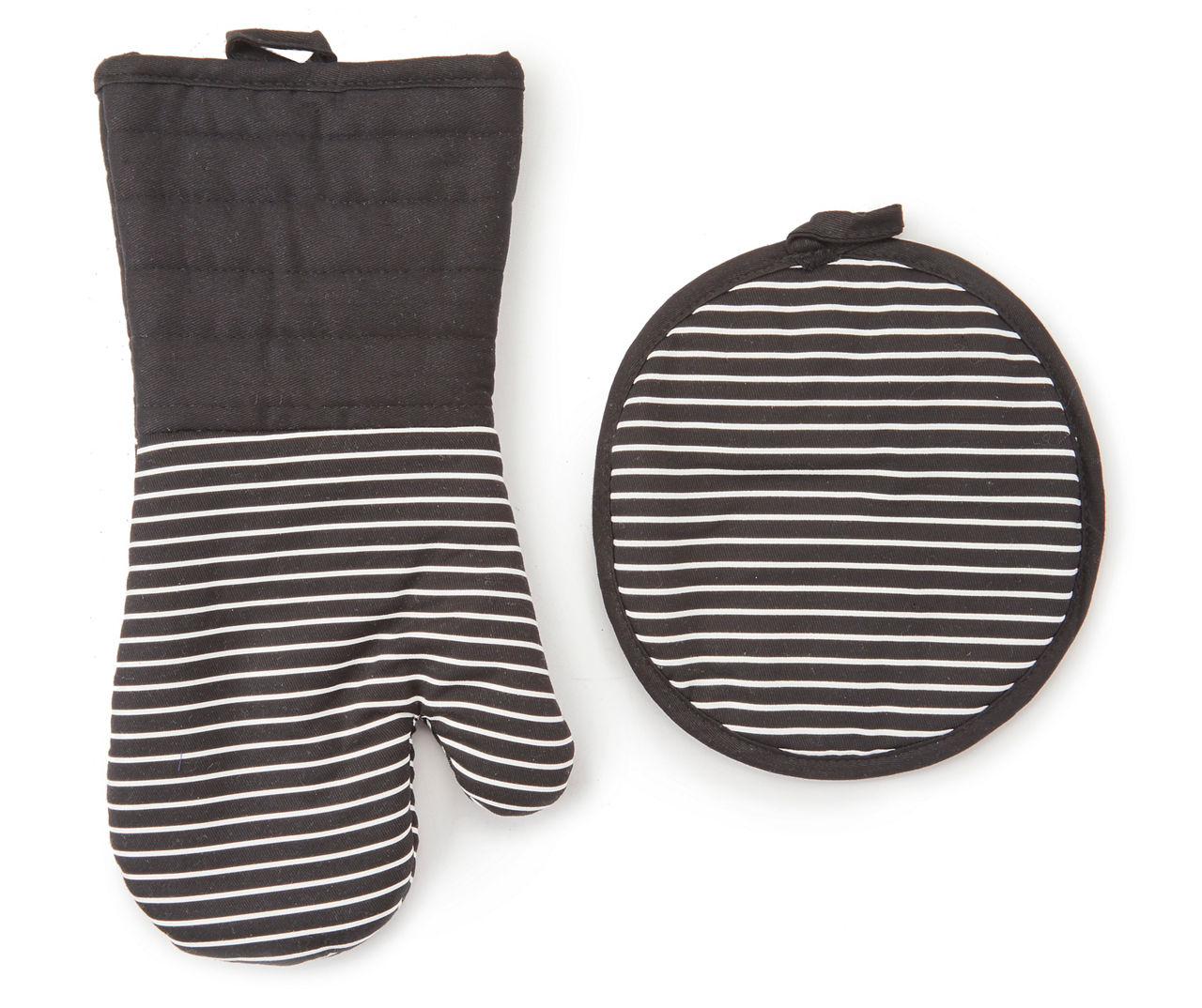 WSL oven mitt, silicone black stripe - Whisk