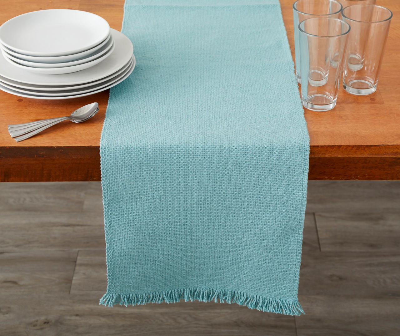 Aqua table shop runner