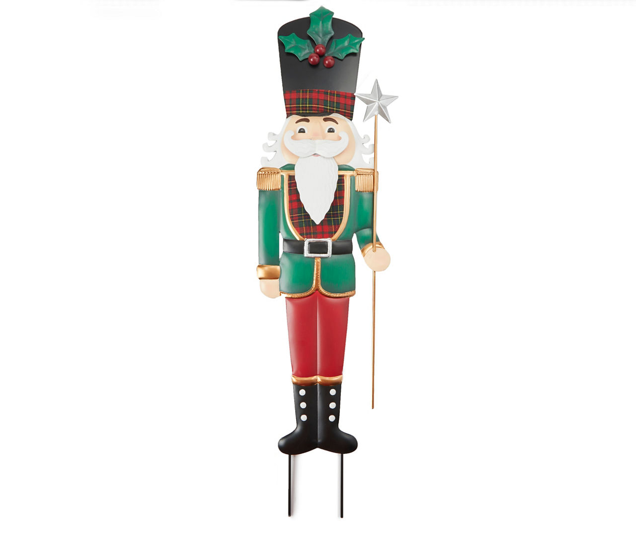 Winter Wonder Lane 3' Green & Red Nutcracker Yard Stake | Big Lots