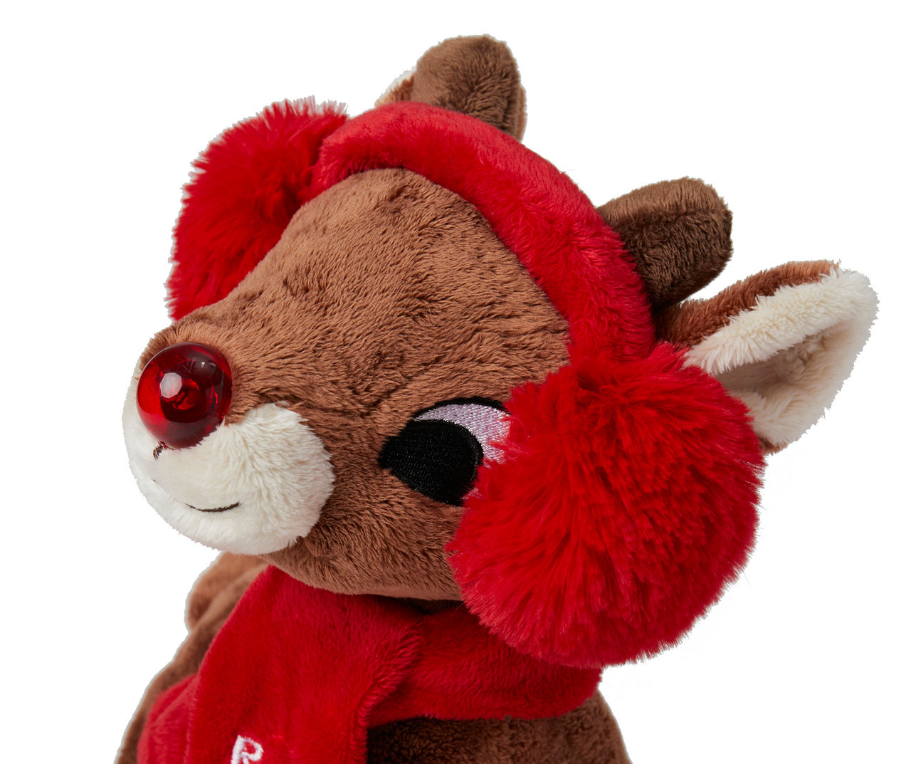 singing rudolph stuffed animal