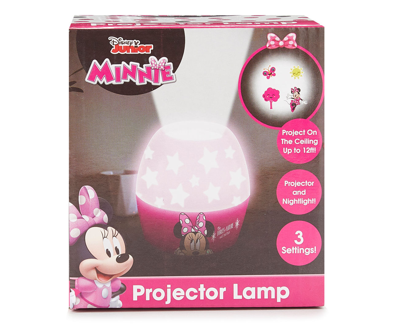 dutje account Baan Disney Pink Minnie Mouse Projection Lamp | Big Lots