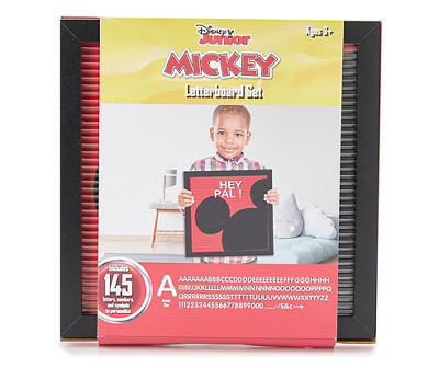 Black & Red Mickey Silhouette 145-Piece Message Board Set