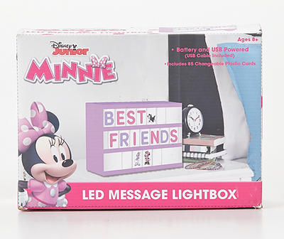 Purple & Pink Minnie Mouse 85-Piece Mini Letter Light Box Set