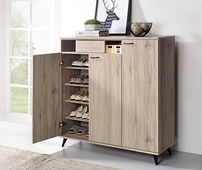 Dezba Wood Look Shoe Cabinet