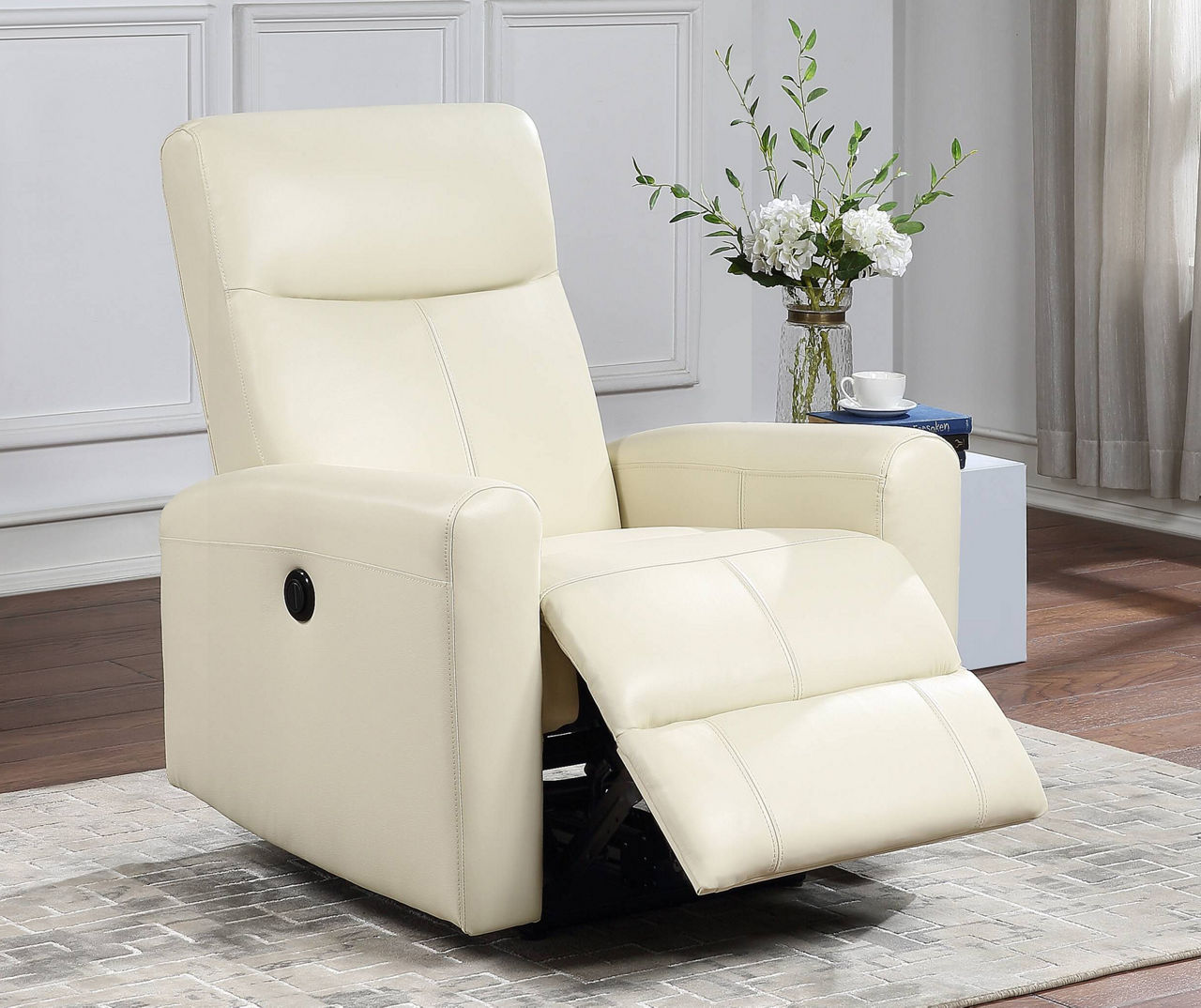 Somers Reclining Chair in Beige, L:41xW:40xH:41.5 by Bassett Furniture