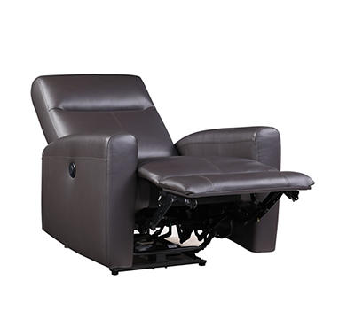 BLANE BROWN LEATHER MATCH POWER RECLINER
