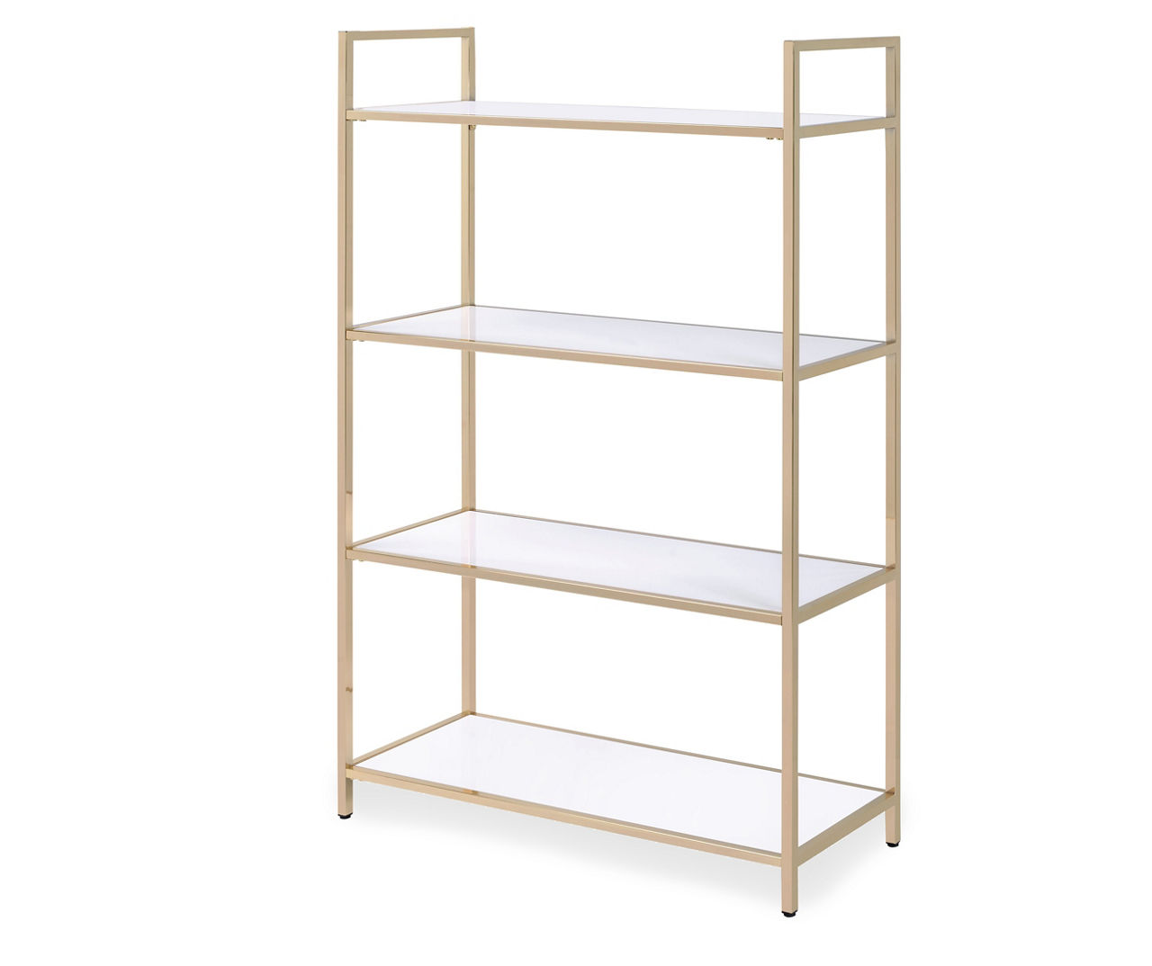FirsTime & Co. Gold Elliot 4-Tier Bookcase, Glam, Metal, 32.25 x