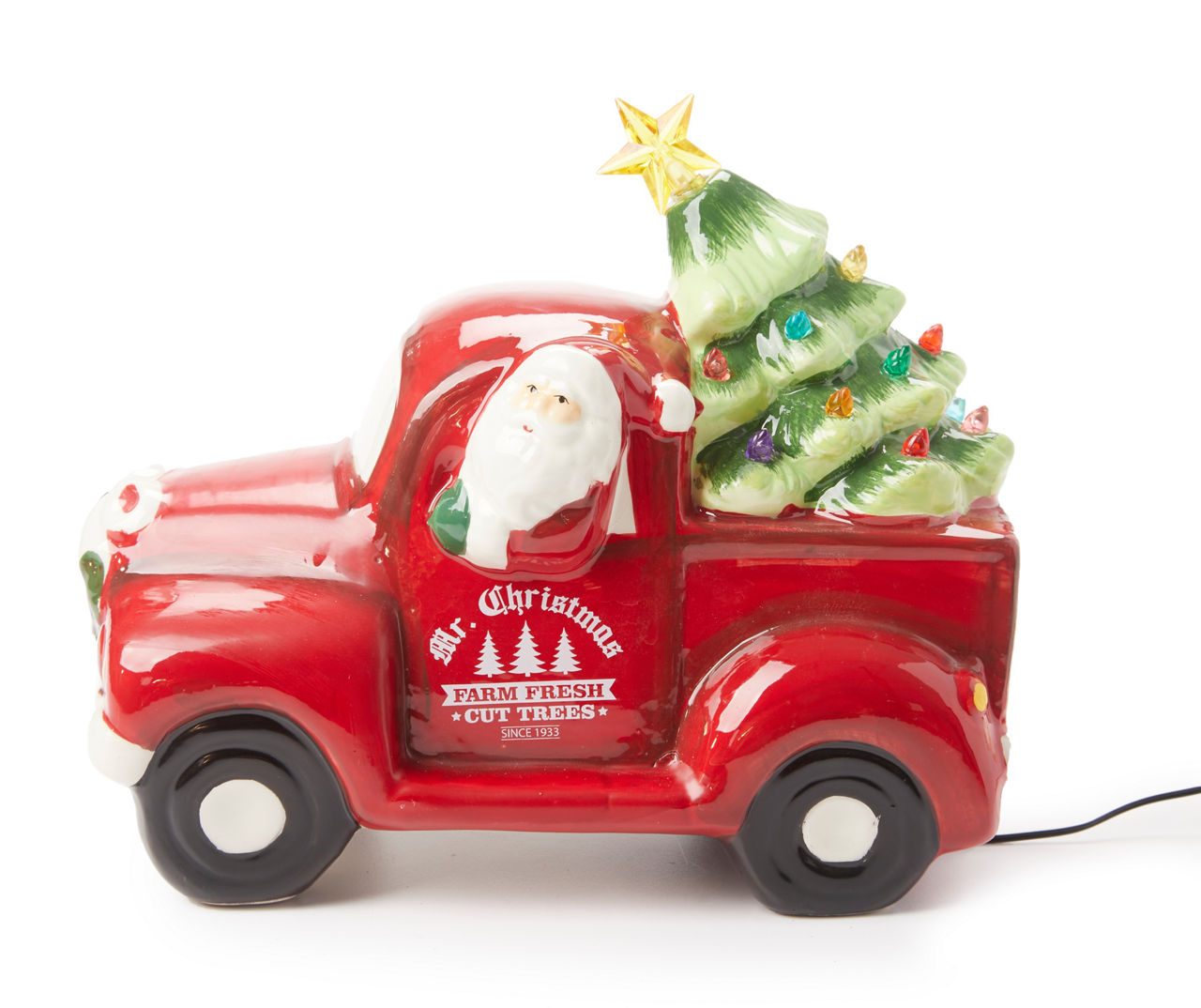 MR. CHRISTMAS Santa Truck & Tree LED Ceramic Tabletop Decor | Big Lots