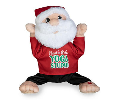 14" Yoga Splits Santa Animated Plush