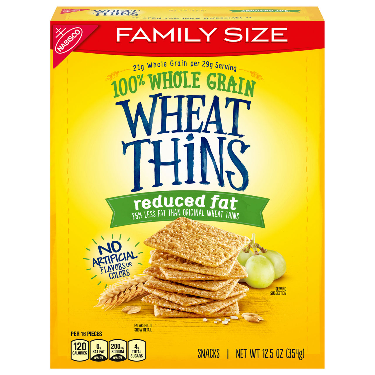 Reduced Fat Whole Grain Wheat Crackers, 12.5 Oz.