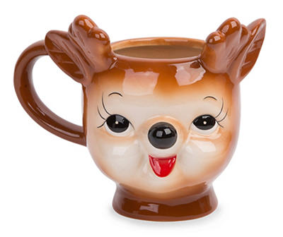 Reindeer Figural Ceramic Mug, 15 Oz.