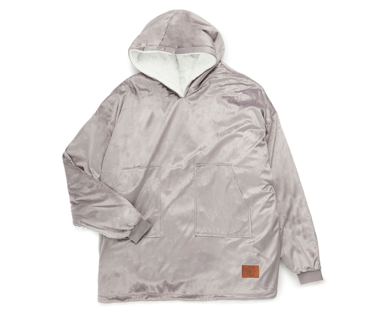 Dearfoams Gray Reversible Throw Hoodie Big Lots