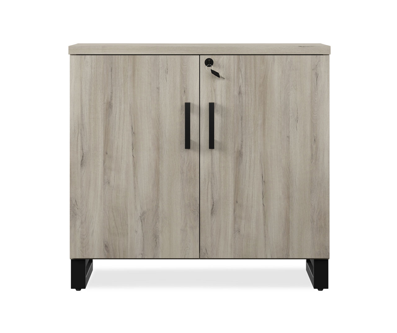 Farmhouse Gray Weathered Oak 2Door Storage Big Lots