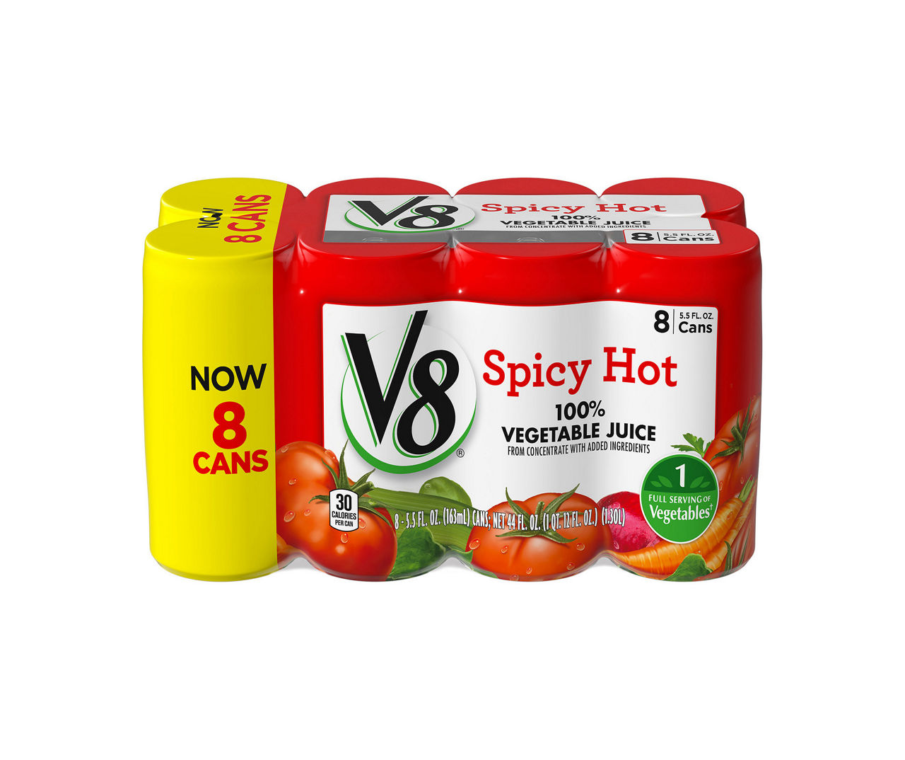 V8 Spicy Hot Vegetable Juice, 8-Pack | Big Lots