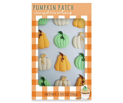 Pumpkin Patch Icing Decorations, 12-Pack
