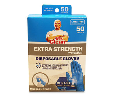 Extra Strength Disposable Gloves, 50-Count