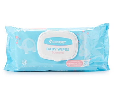 Coconut Oil, Aloe & Chamomile Snap Lid Scented Baby Wipes, 72-Count